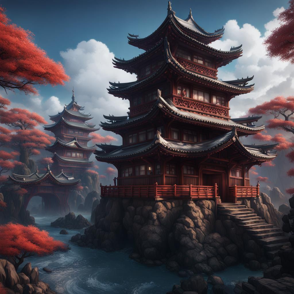 Tanjiro Kamado Fantasy Concept Art in 8k