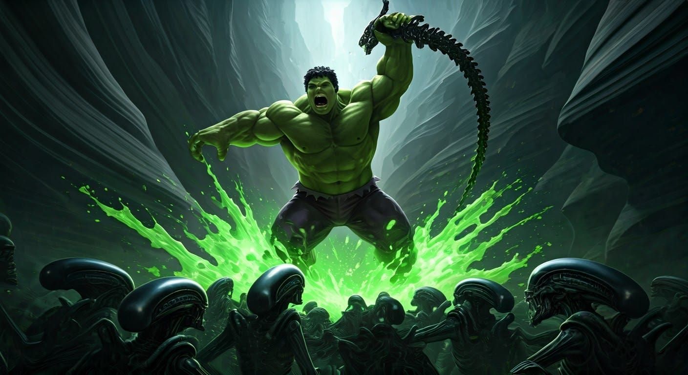 Hulk Smash Puny Aliens!!