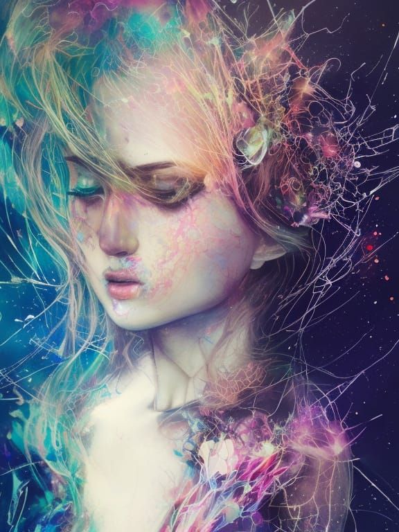 Magical Cosmic Rainbowscape Digital Illustration in 8k