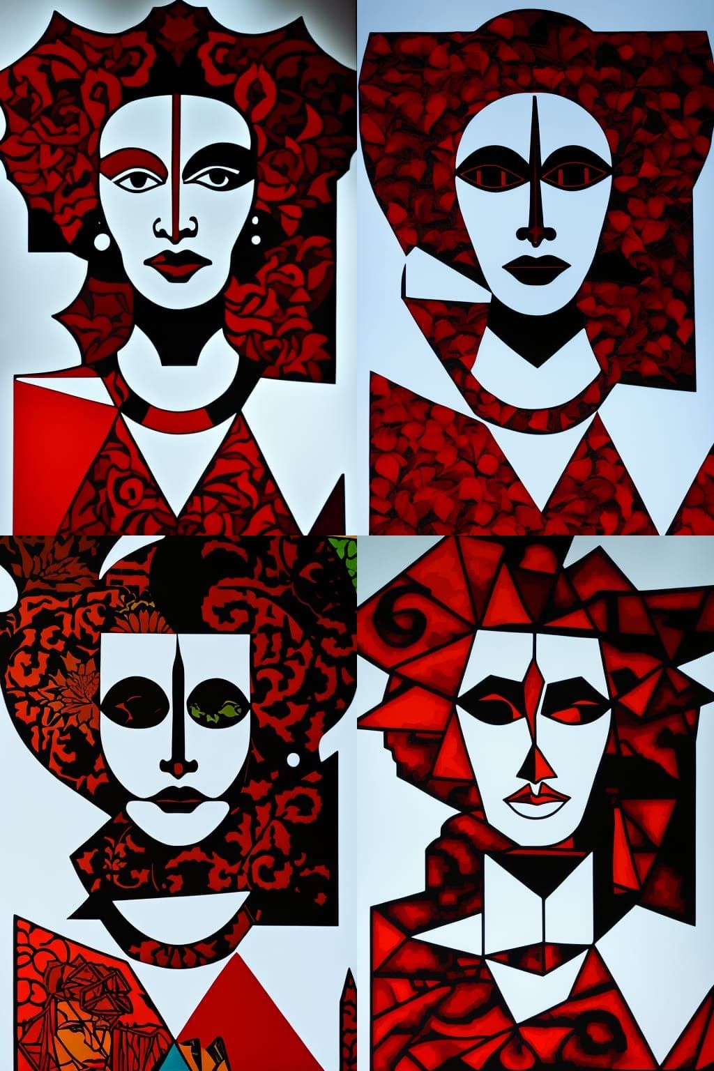 Expressionist Cubist Mosaic in Photographic Style