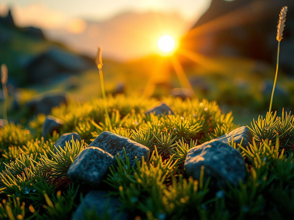 Mystical Meadow at Dawn: A Hyper-Realistic Scene