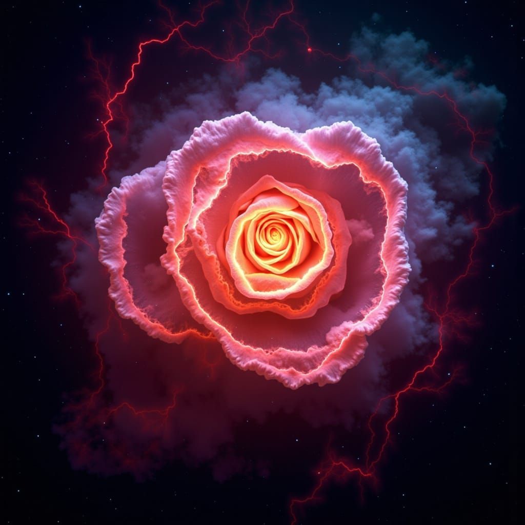 Capital letters read "The Big Bang." Lightning and explosion...