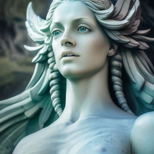 Angel of Time Statue in Ornate Detail