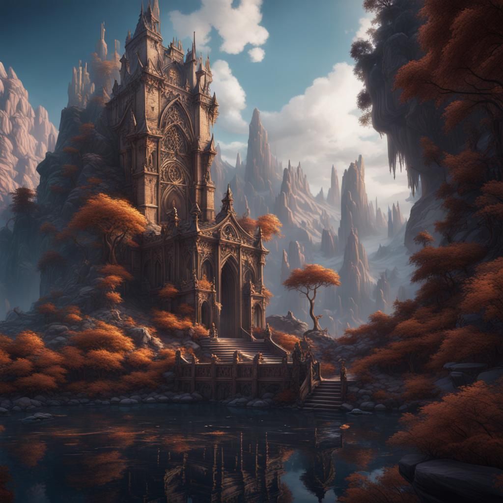 Ethereal Fantasy Concept Art in Deep Color
