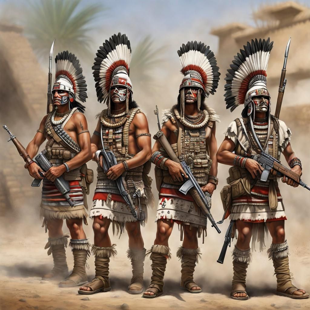 Modern Aztec Infantry Concept Art