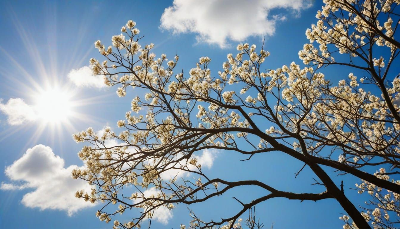 Heavenly Spring Summary: Sunshine Beams Through Clouds