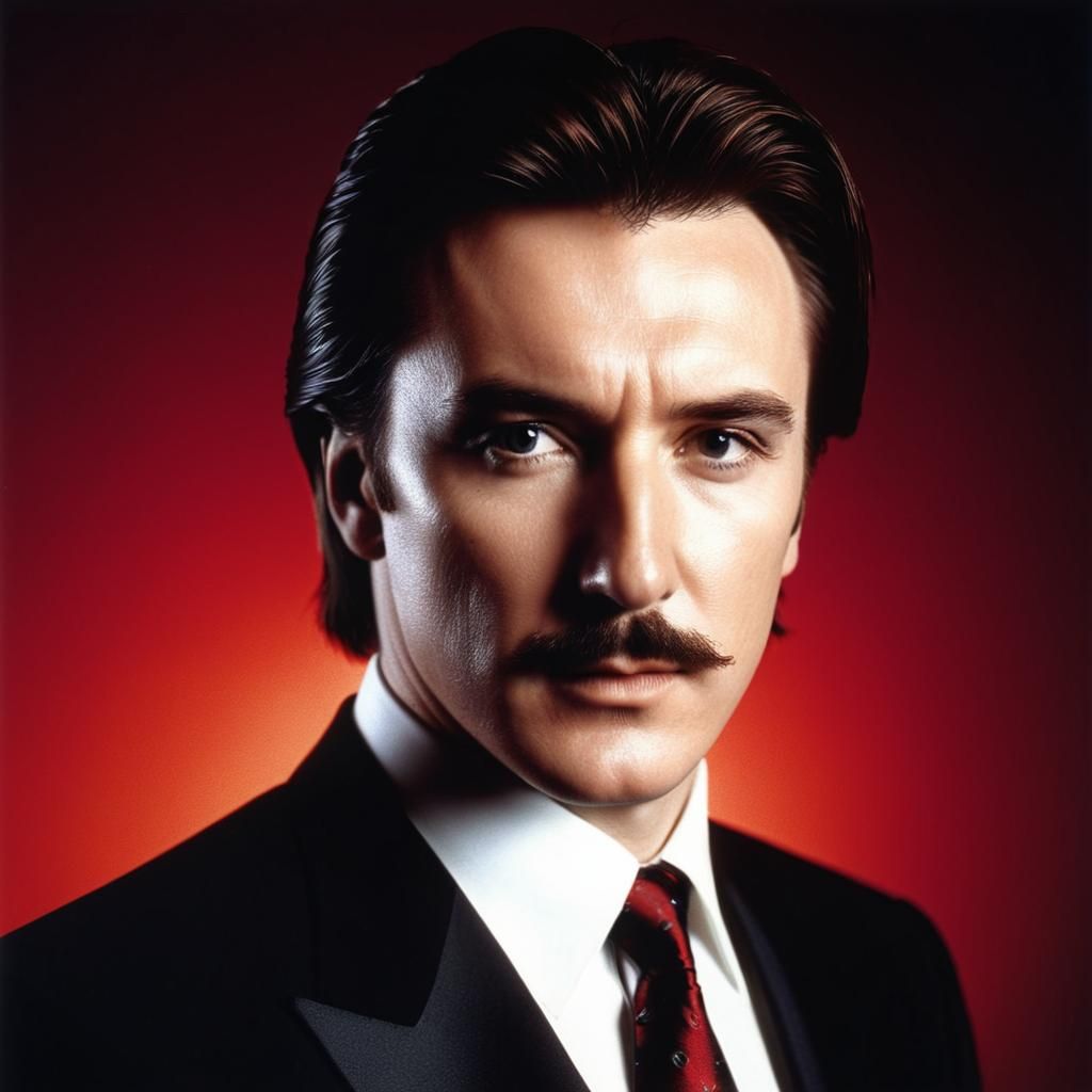 Midge Ure Portrait with Synthesizer, Hyperrealistic Style