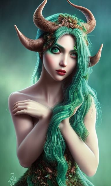 Beautiful Satyr in Hyper-Realistic Digital Art