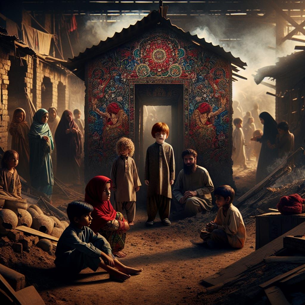 Evocative Image of Children in Poverty