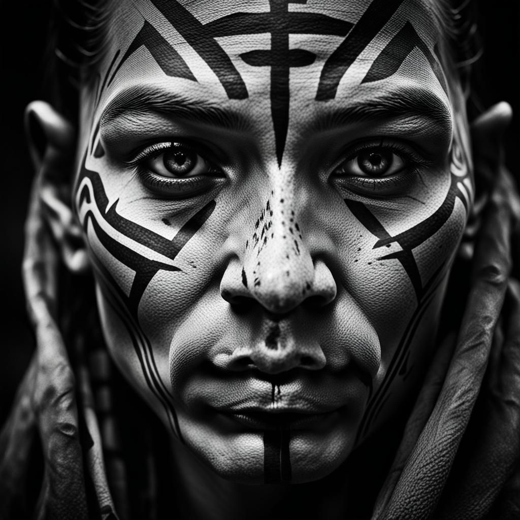 Mystical Empath Portrait in Gritty Hyperrealism