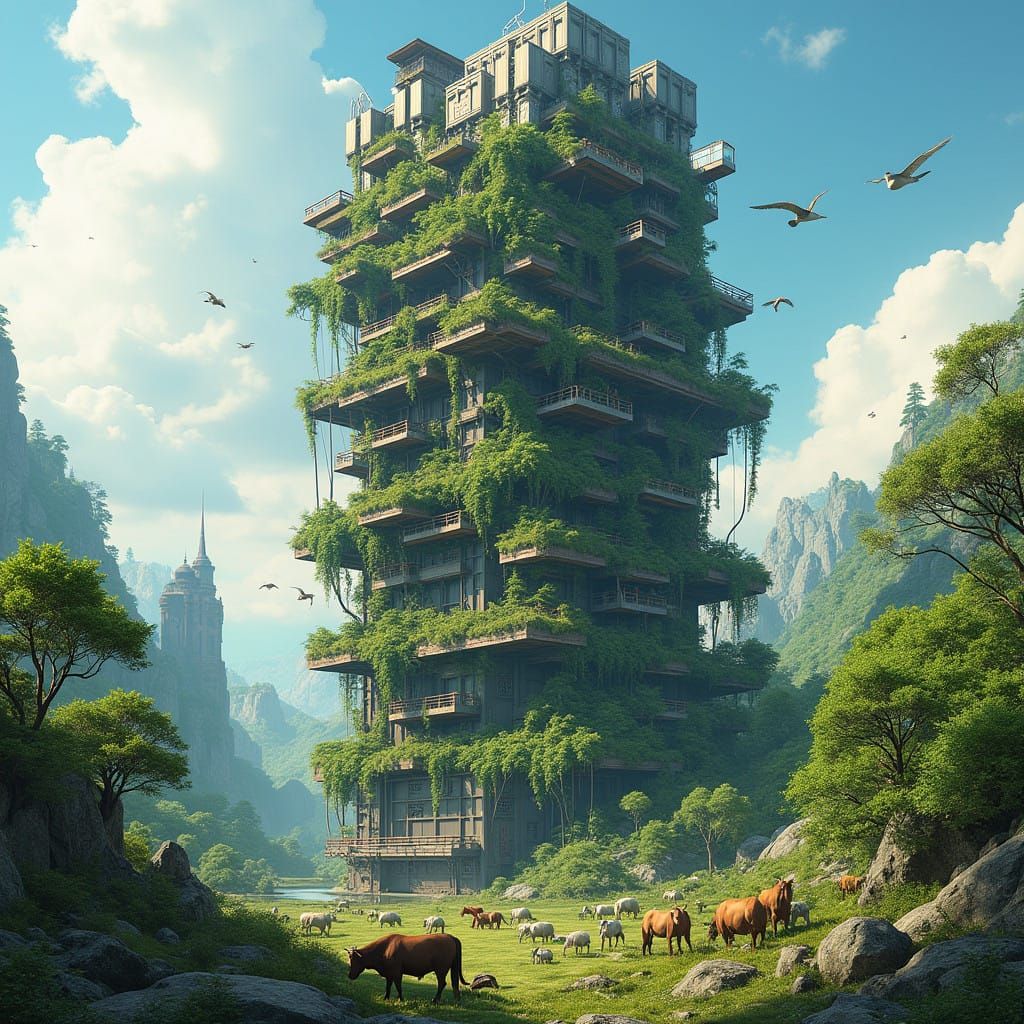 Eco-Friendly Metropolis: Harmony of Nature and Technology