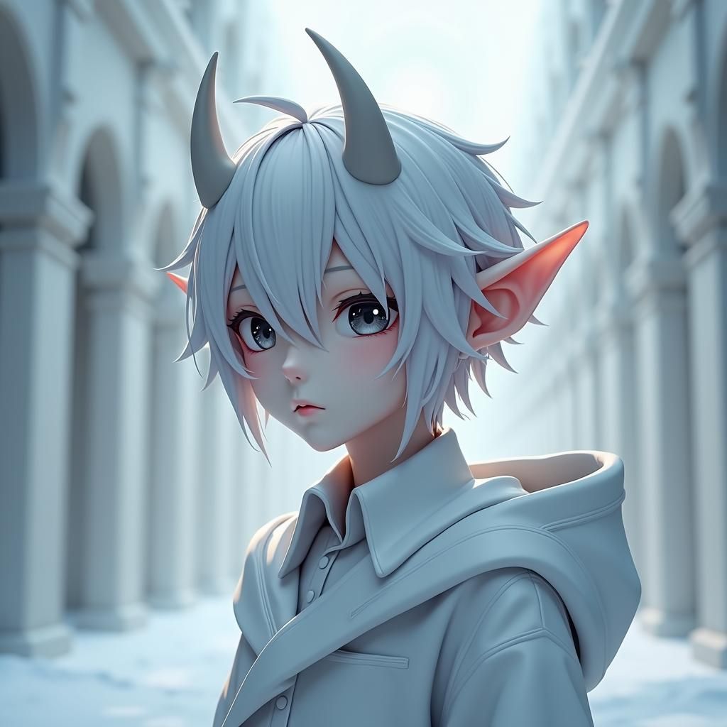 Anime-Inspired Wight Demon in 3D Art