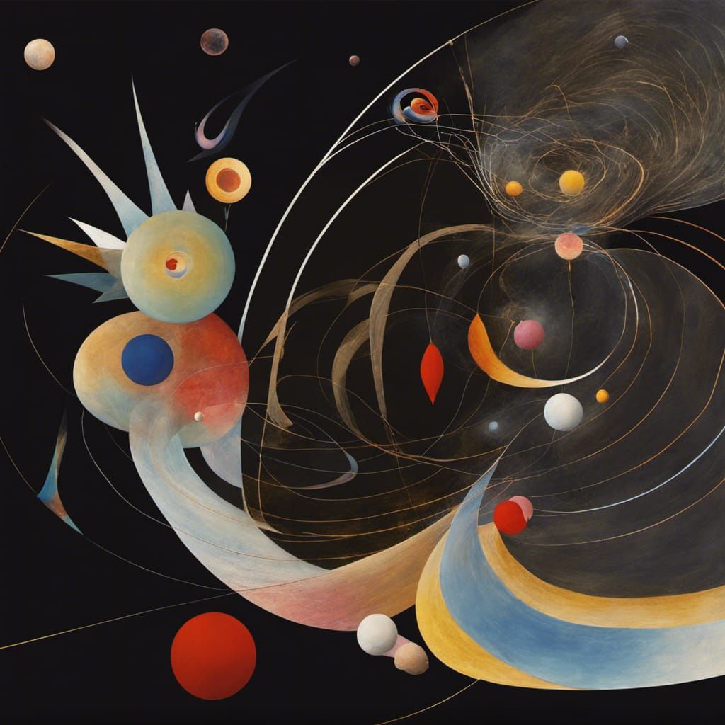 Celestial Abstract Art Inspired by Hilma af Klint