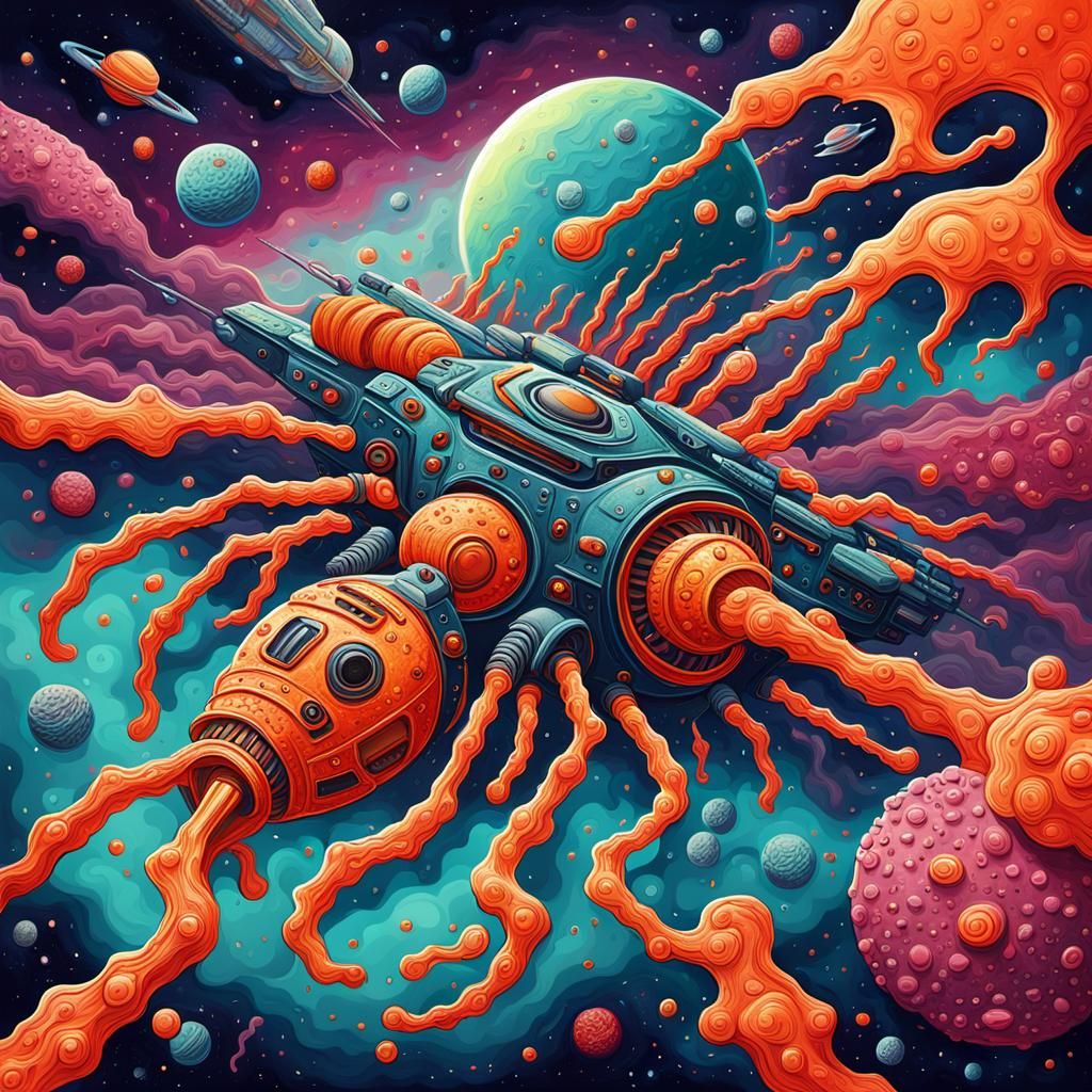 Giant space war—microbes infest
Devour all
Eradicate the res...