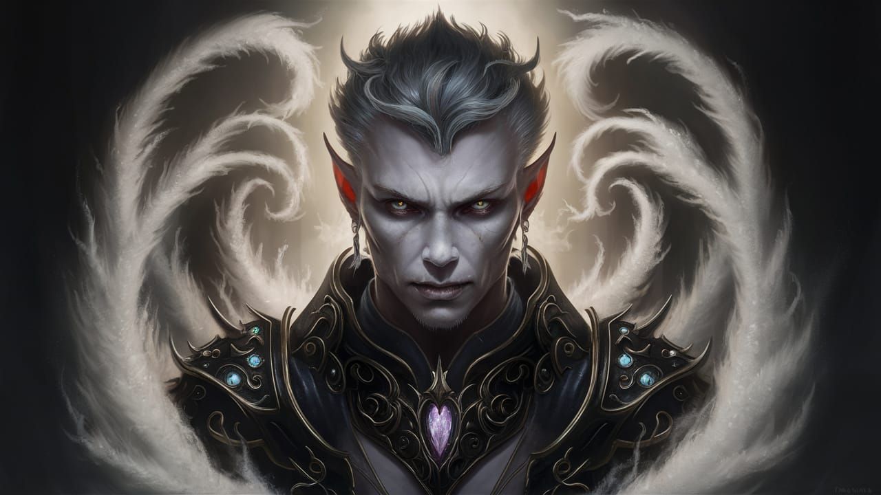 Ethereal Portrait of a Predatory Drukhari Archon