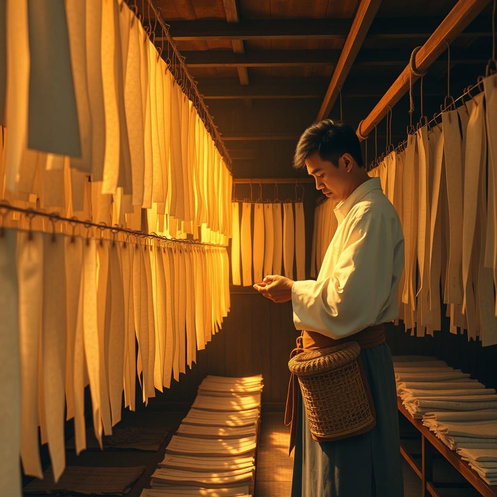 Traditional Paper Craft in a Soothing Japanese Setting