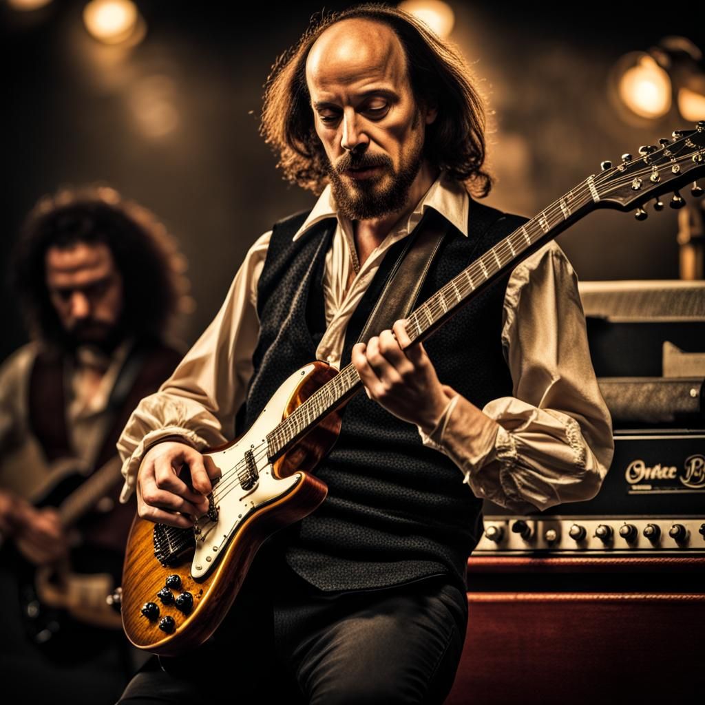 Shakespeare Shreds: Bard Plays Electric Guitar