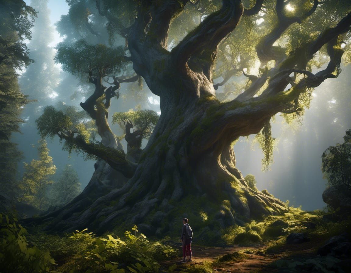 Detailed 4D Forest Scene in Unreal Engine 5