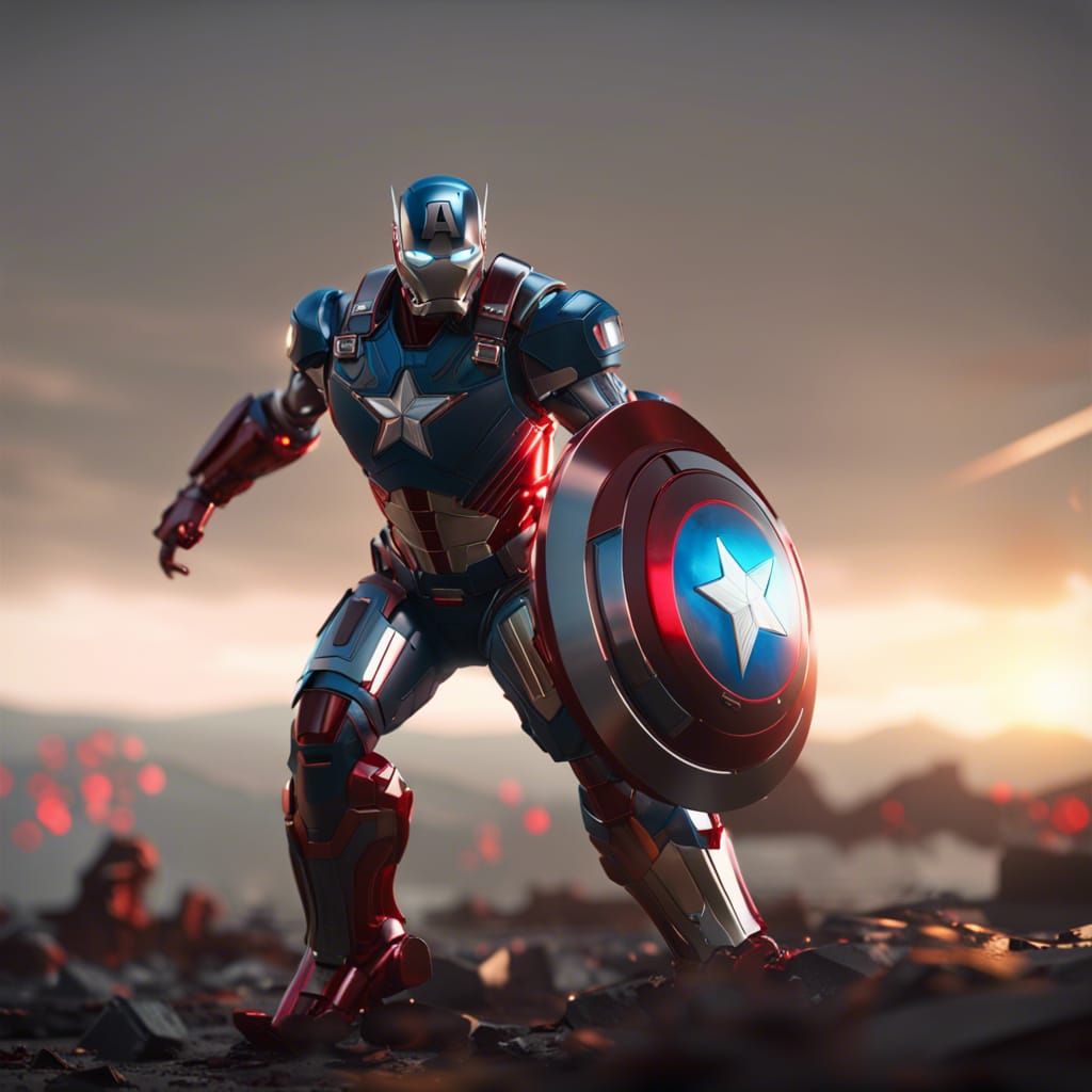 Epic Battle: Captain America vs. Demonic Avengers