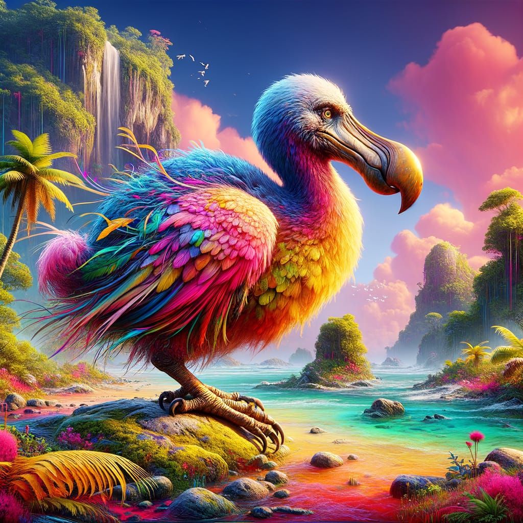 The last donte, alone on the island of Mauritius