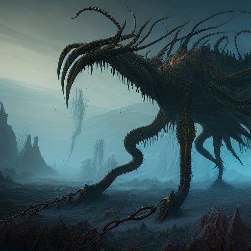 Eldritch Nightmare Monster Fantasy Concept Art