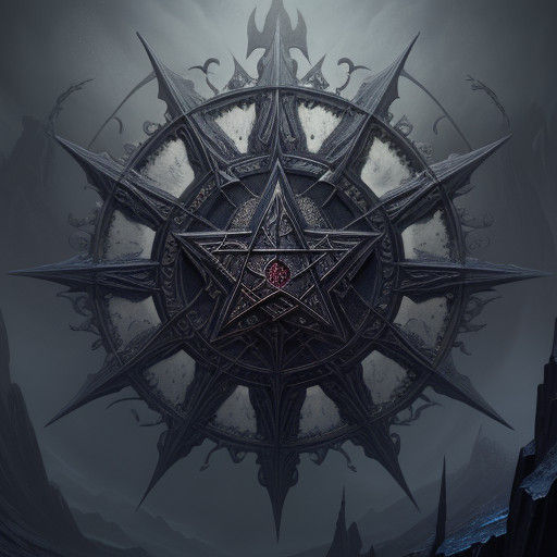 Ethereal Pentagram in Vibrant Hues