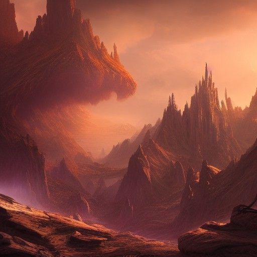 Detailed Matte Painting of a Broken Heart