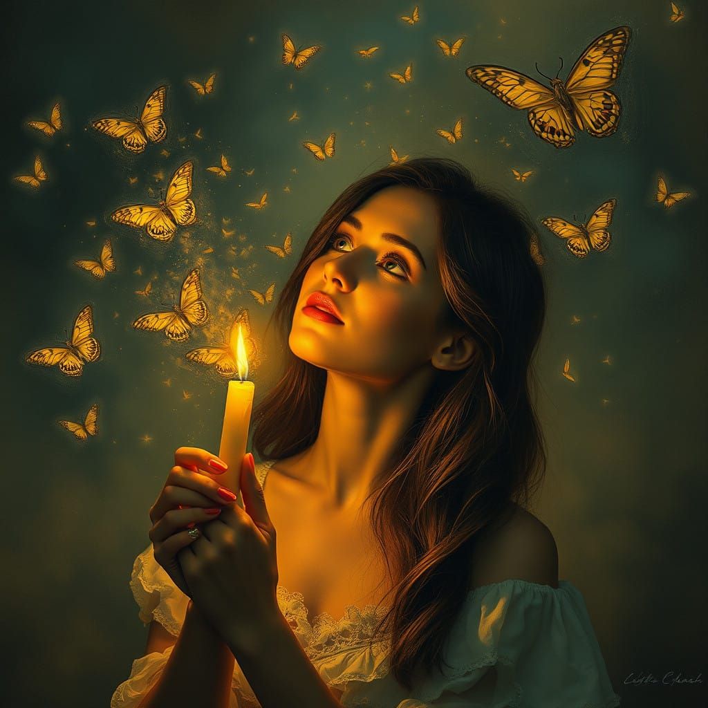 Whispers of a Summer Eve's Golden Glow