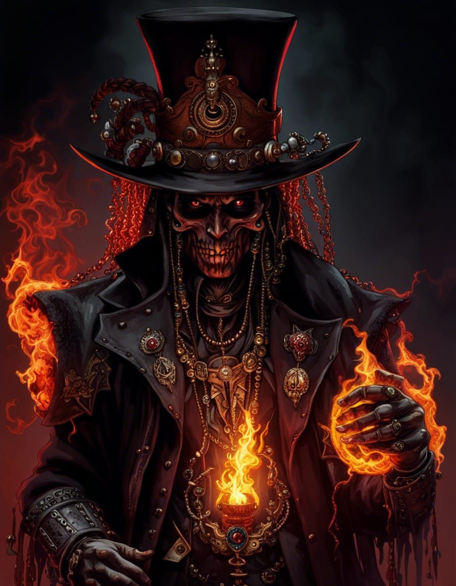 Demonic Papa Legba in Biopunk Dystopia