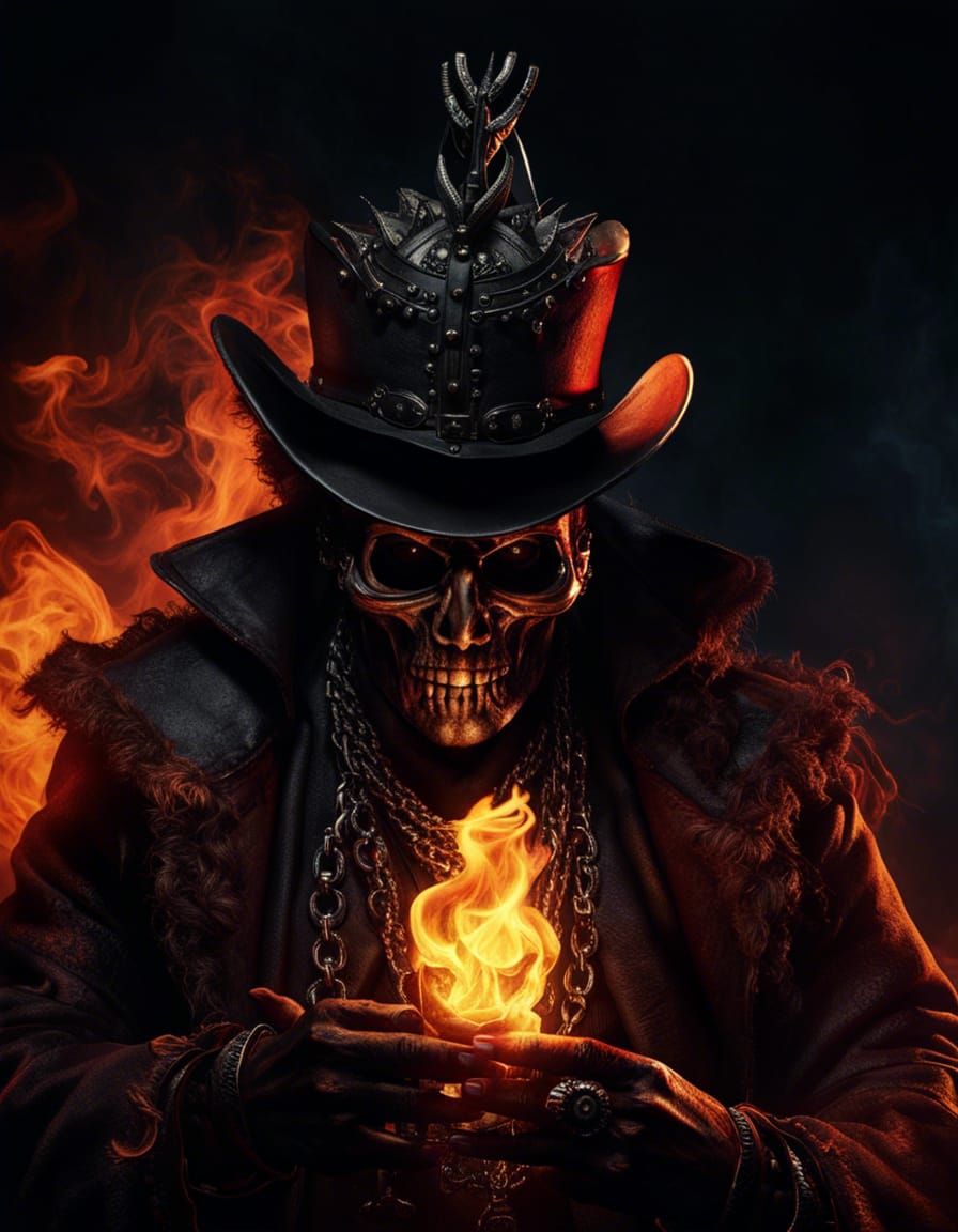 Demonic Papa Legba: Shadowy Phantom of Revenge