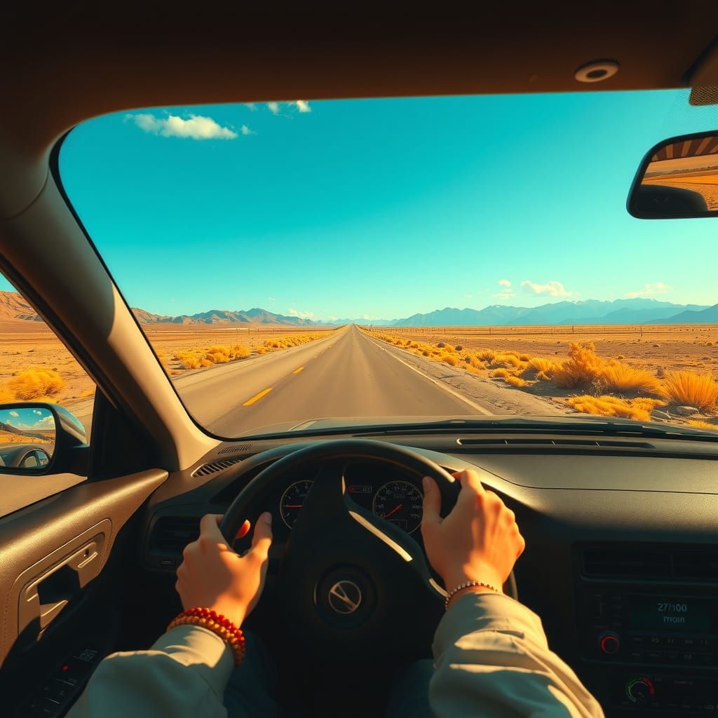 Road Trip in a Syd Mead Inspired Dreamscape