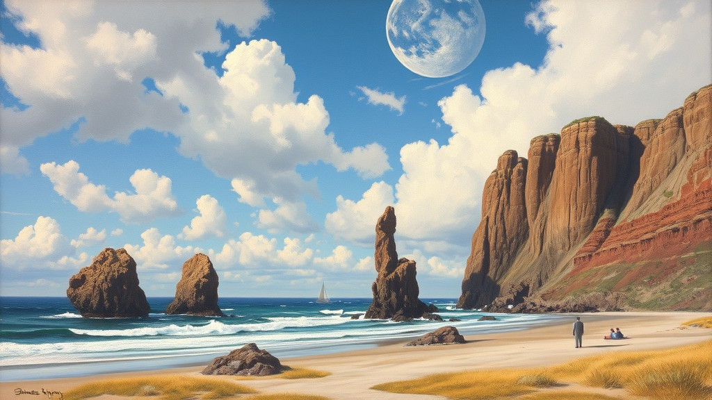 Oil Painting in James Gurney Style