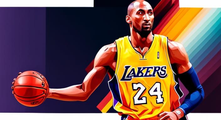 Hyperrealistic Kobe Bryant Portrait with Dramatic Lighting