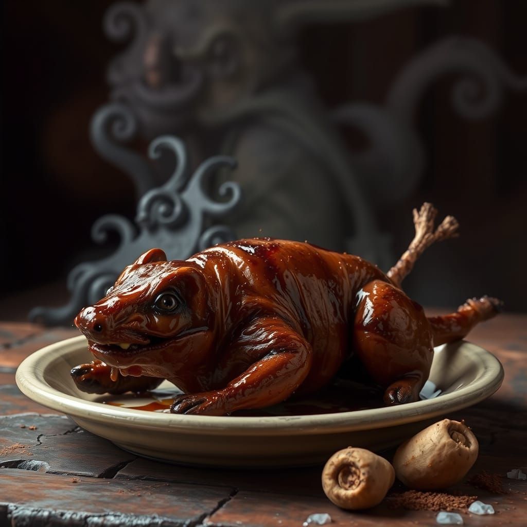 A Feast of Triumph: Roasted Gizka and Chuba-Root Delight