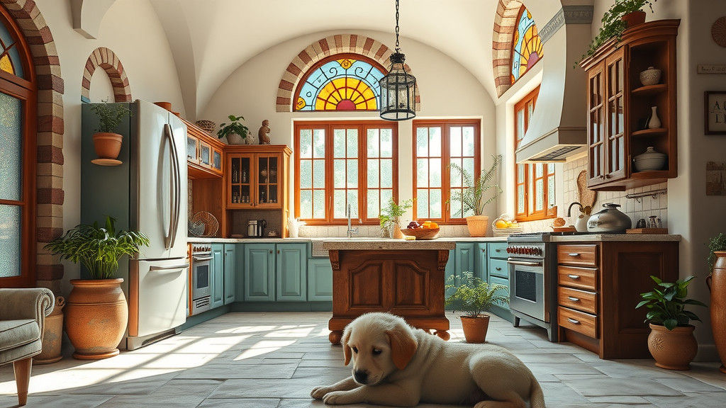 Italian-Style Fantasy Kitchen with Rustic Charm