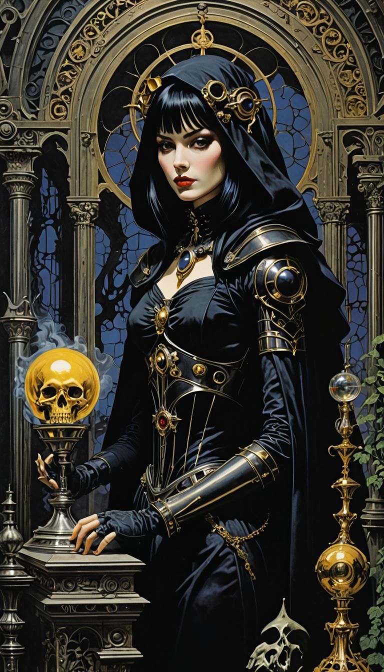 Gothic Alchemist Book Cover Illustration