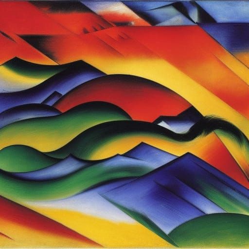 Evocative Depression Art in Expressionist Style