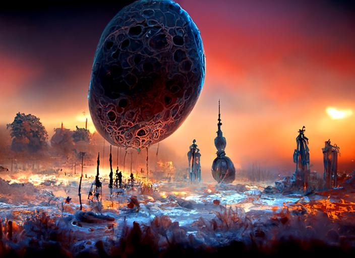 The descendant, alien planet, dawn