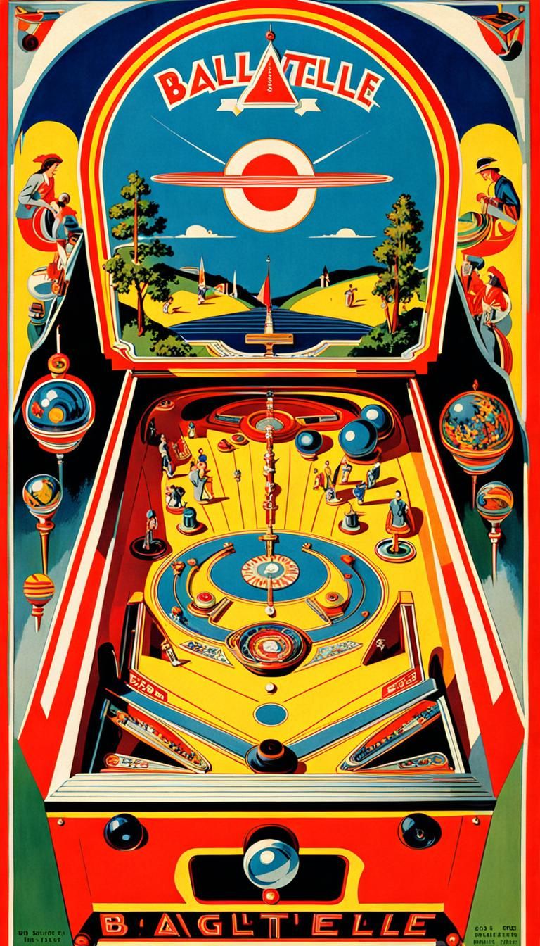 Bally Bagatelle Pinball Game 1933 Advertisement