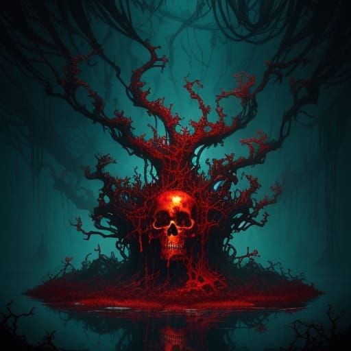 Surreal Skeletons and Skulls with Ruby Tears