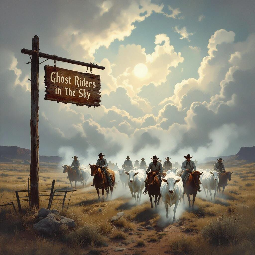 Ghost Riders in the Sky: Surreal Western Vista
