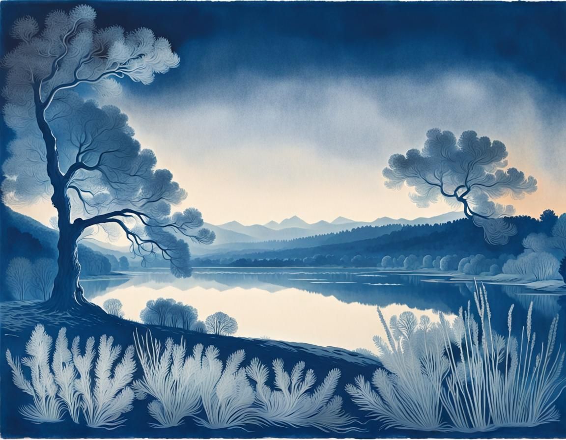 Cyanotype Landscape