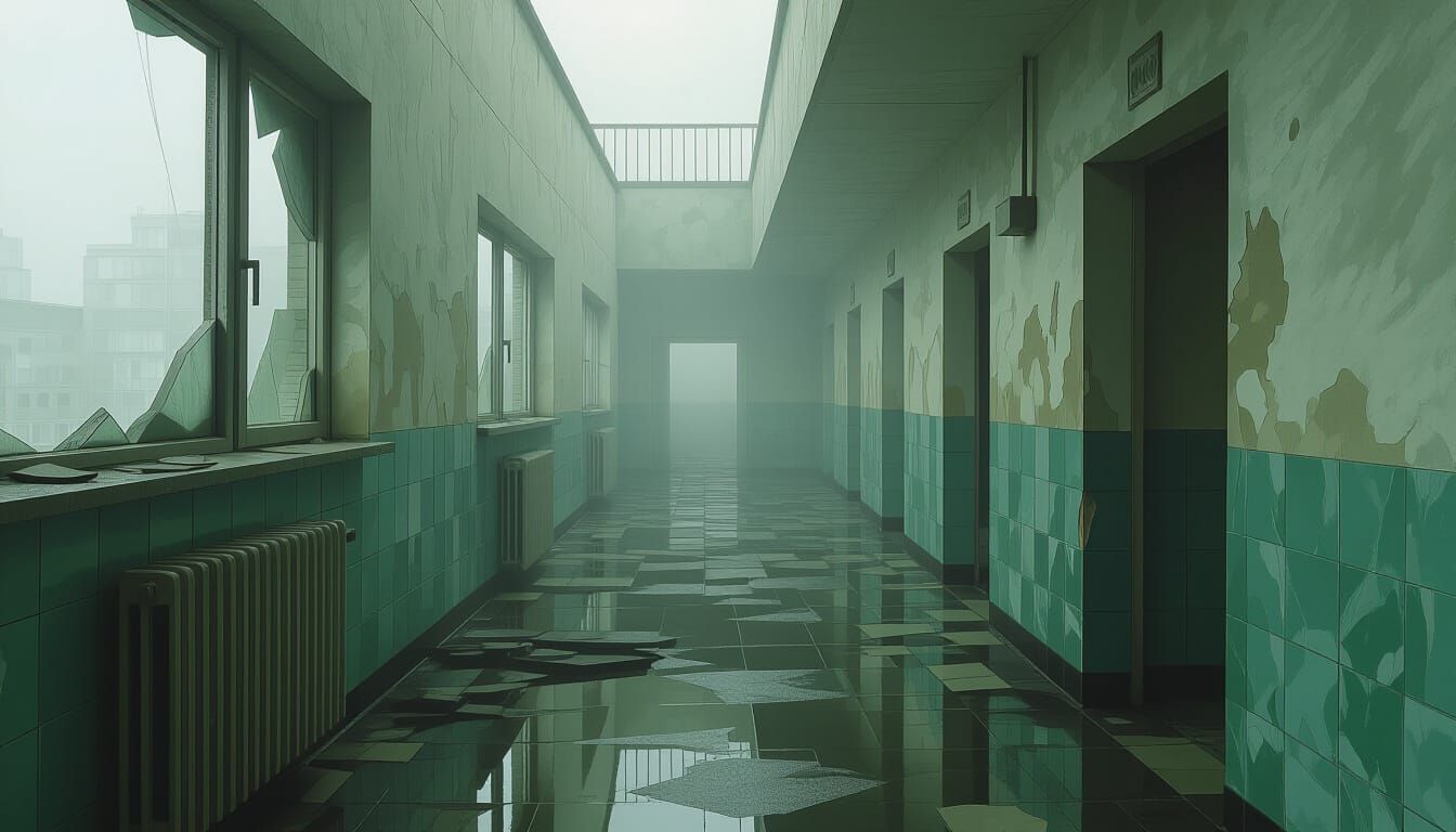 Liminal Space: Fog-Filled Communist Blocks in Digital Art