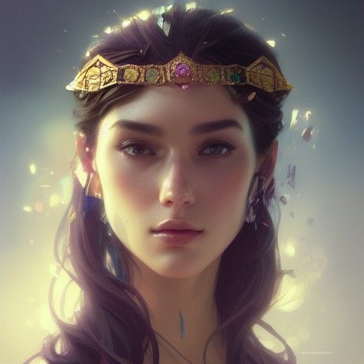 Detailed Portrait with Dynamic Lighting, Trending Art