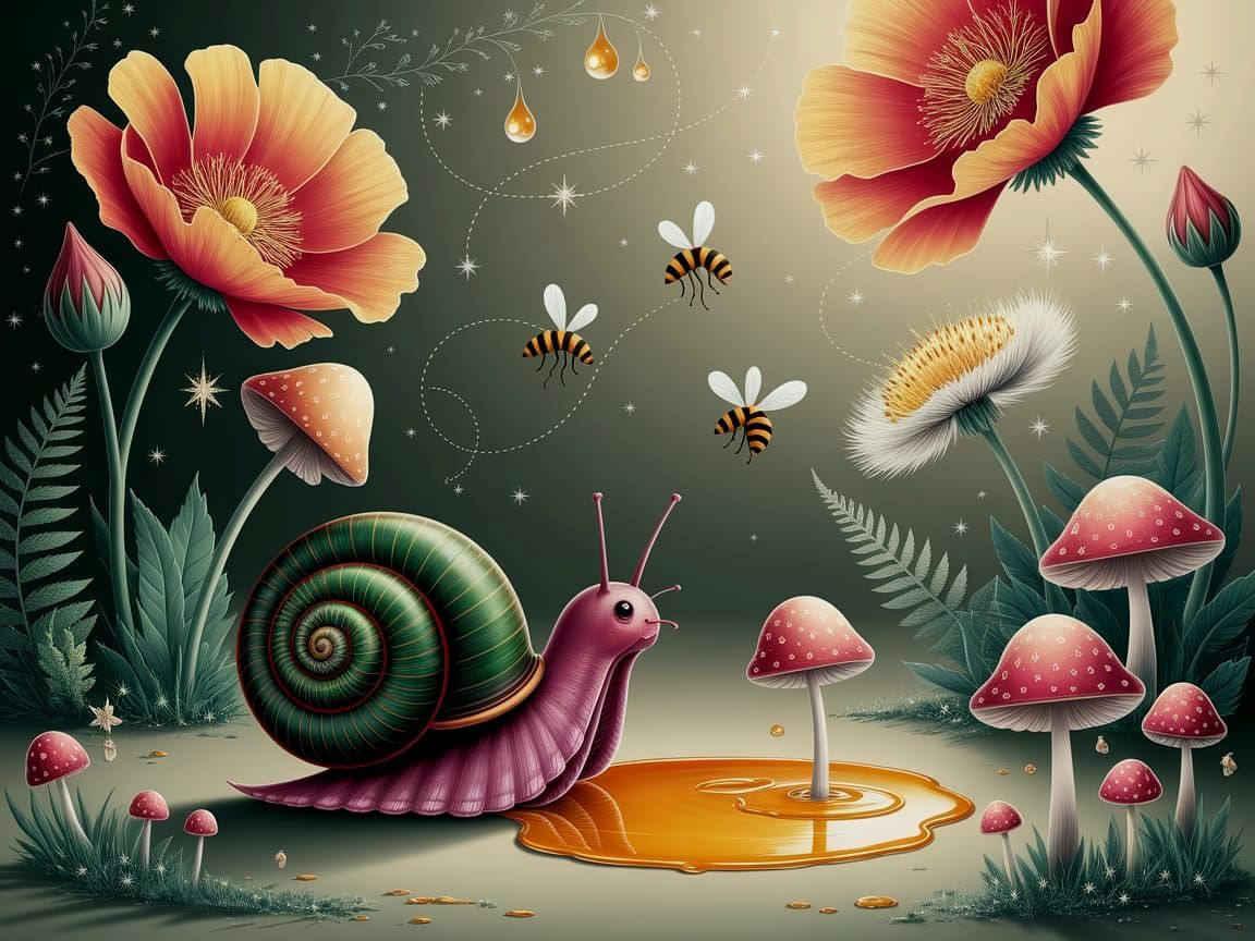 The Curious Snail & the Buzzing Banquet