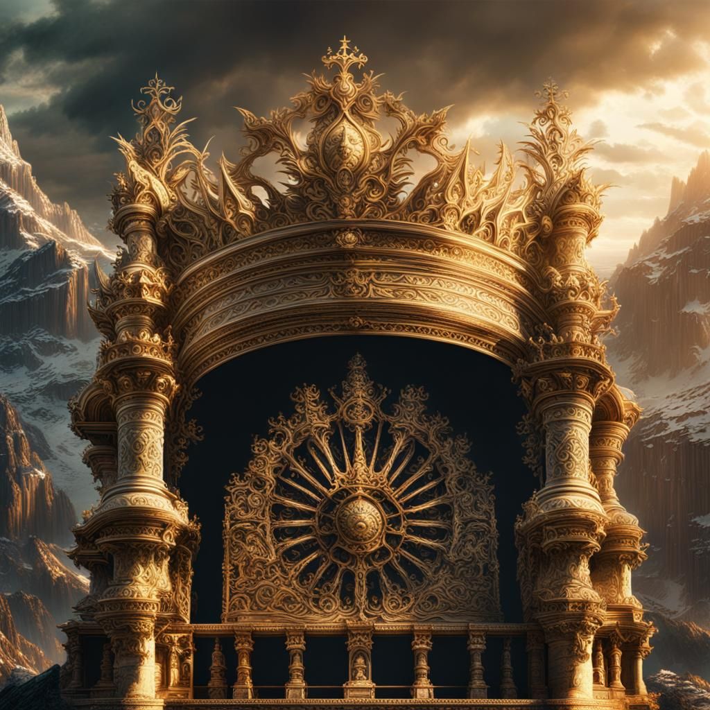 Epic Crown of God: Digital Matte Painting