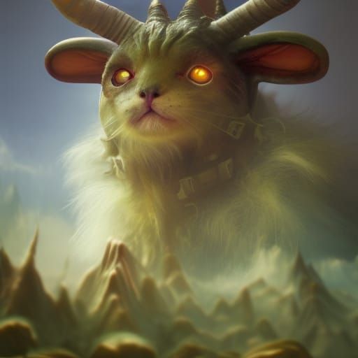 Whimsical Jungle Creature Concept Art