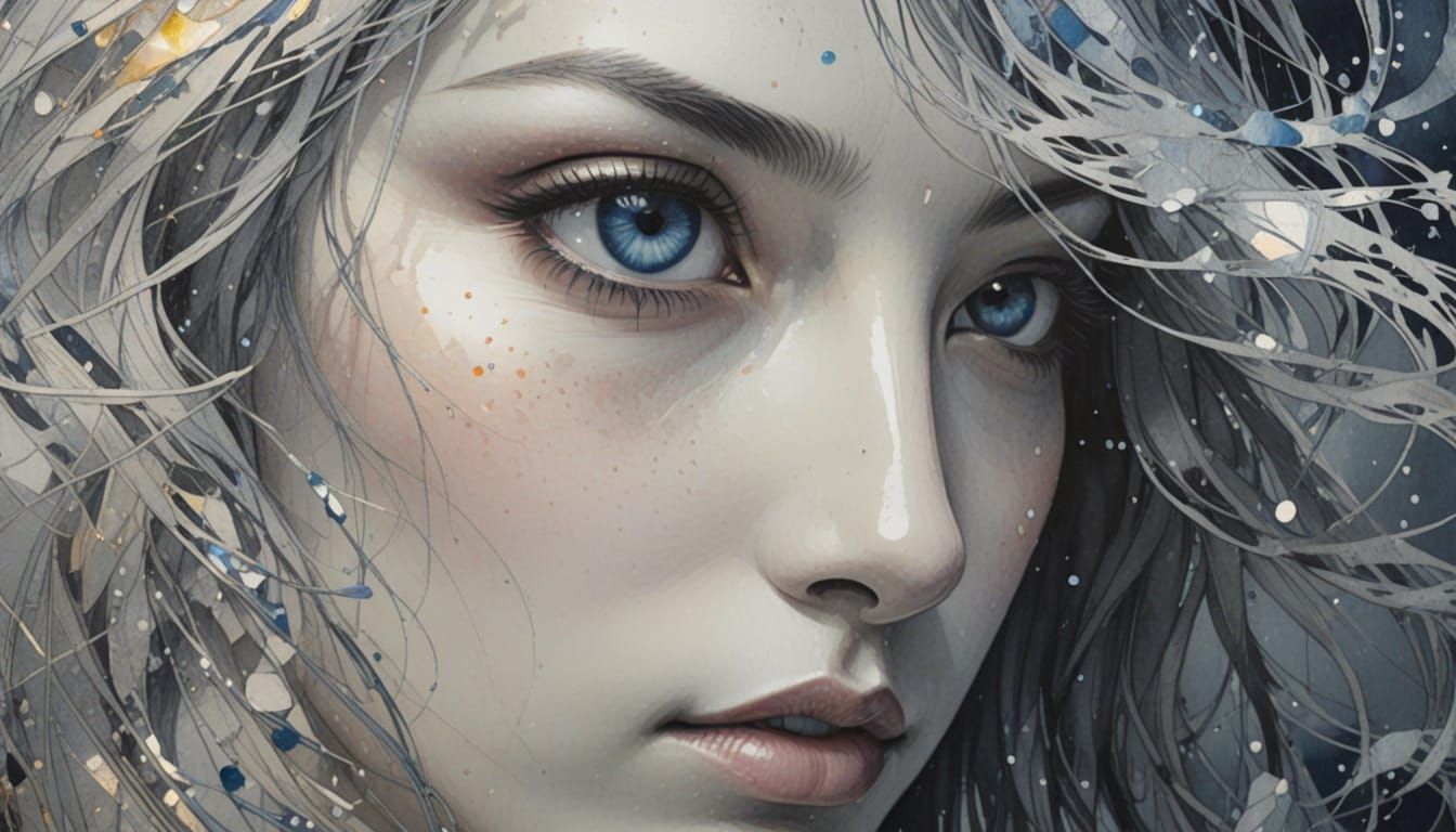 Prism Refracting Light in Vibrant Oil Painting Style