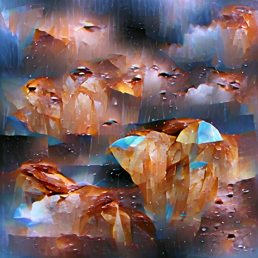 Enchanting Topaz Rain: A Gemstone Dream