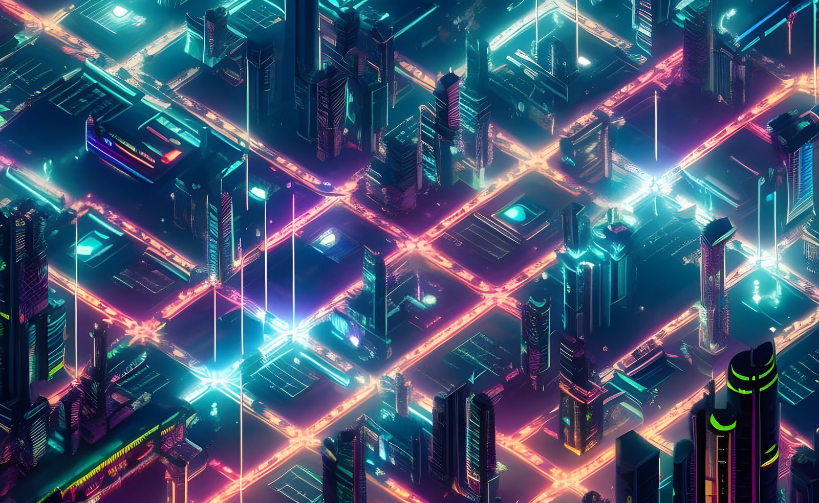 Dark Dystopia - Neon Grid